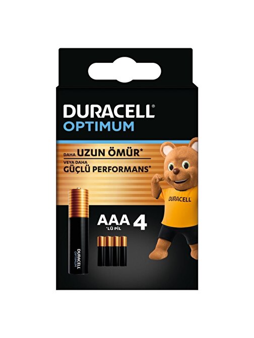 Duracell Optimum Aaa Alkalin Pil 4'lü Paket