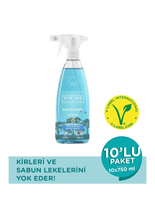 Viking Banyo Spreyi Dağ Nanesi 750 Ml 10 Adet