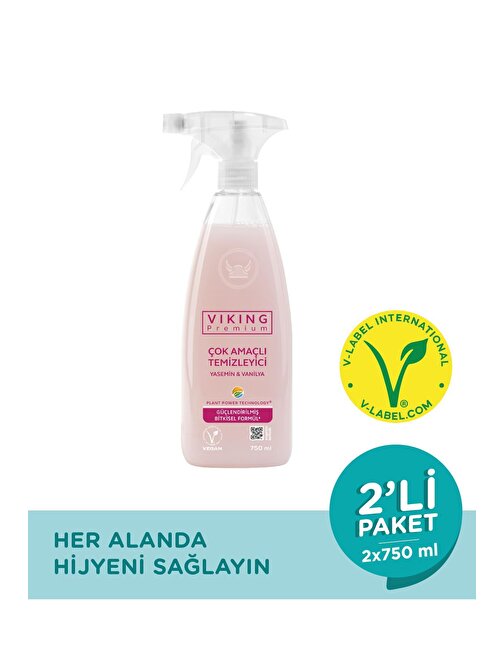 Viking Premium Çok Amaçlı Yasemin & Vanilya 750 ml 2 Adet