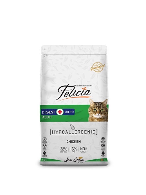 Felicia Tavuklu Hamsili Hypoallergenic Az Tahıllı Yetişkin Kedi Maması 2 Kg