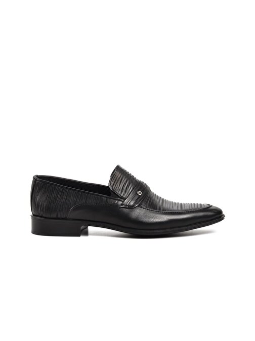Ayakmod L406 Siyah Hakiki Deri Erkek Klasik Ayakkabı