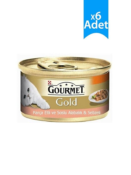 Gourmet Gold Alabalıklı Kedi Konservesi 85 gr X 6 Adet