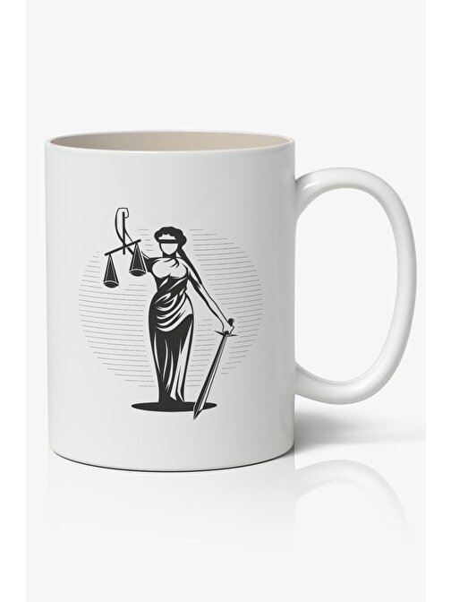 Nostaljik Lezzetler Avukatlar Günü Temalı Baskılı Kahve Kupa Bardak-1