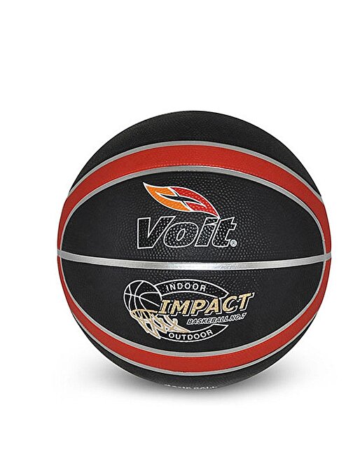 Voit N7 Impact Basketbol Topu 10 - 12 Yaş Siyah - Kırmızı