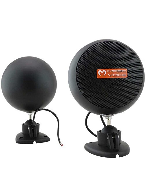 MAGICVOICE MV-13 7.5 CM 20 WATT 2Lİ TAKIM SİYAH TRAFOSUZ SÜTUN SARKIK HOPARLÖR