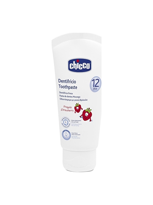 Chicco 12+ Ay Çilek Aromalı Bebek Diş Macunu 50 ml