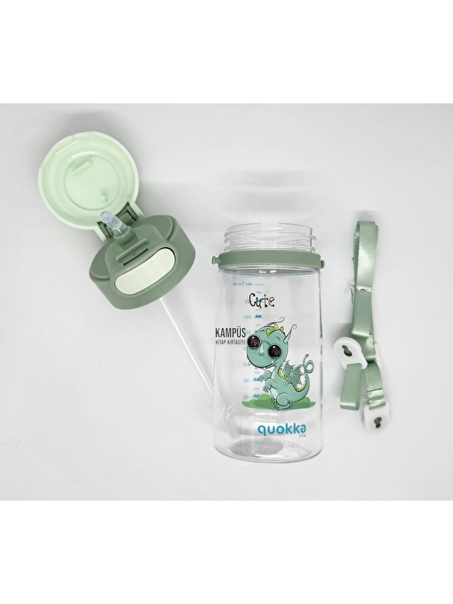 Taros Quokka 450ml Yeşil Pipetli Askılı Matara