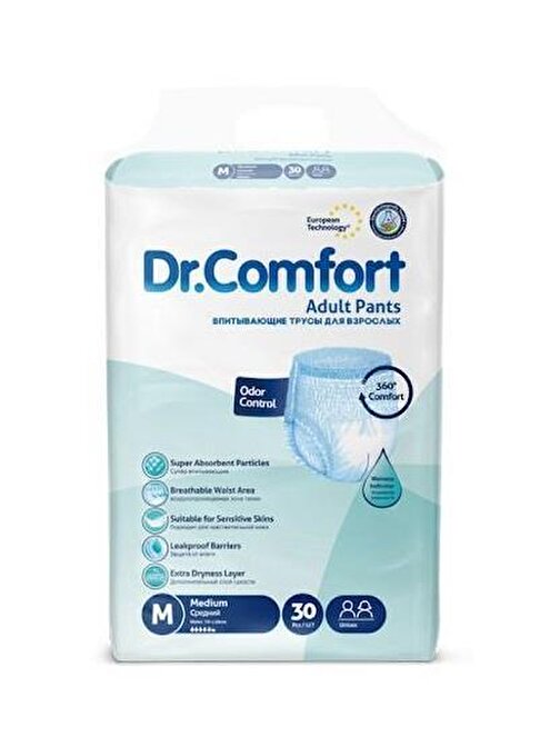 Dr.Comfort Emici Külot Hasta Bezi M Beden 30 Adet