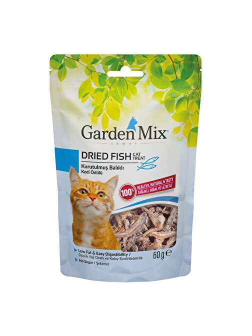 Garden Mıx Kurutulmuş Balıklı Kedi Ödülü 60 gr