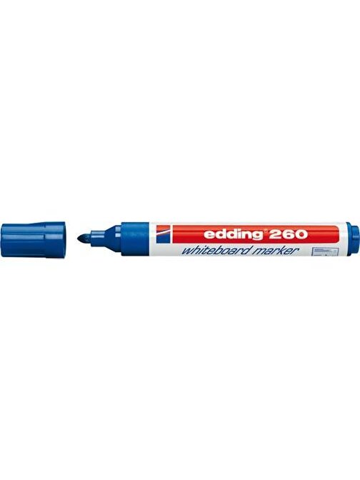 Edding Beyaz Tahta Kalemi E-260 Mavi 10'Lu