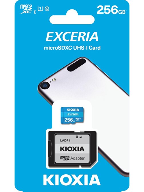 Kioxia LMEX1L256GG2 UHS 1 256 GB Micro SDHC Hafıza Kartı