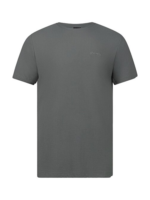 2As Kalei Sıfır Yaka Outdoor T-Shirt Antrasit S