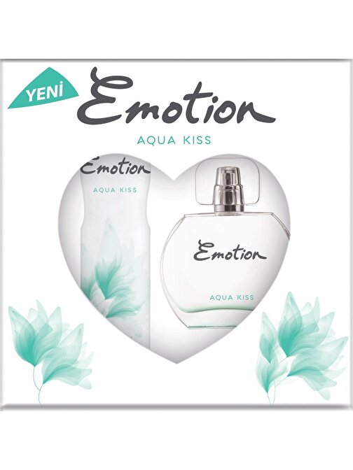 Emotion Aqua Kıss Bayan Parfüm Seti 50 Ml+150 Ml Deo Kofre