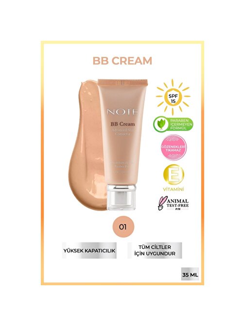 Note Bb Cream Advanced Skin Corrector No 01