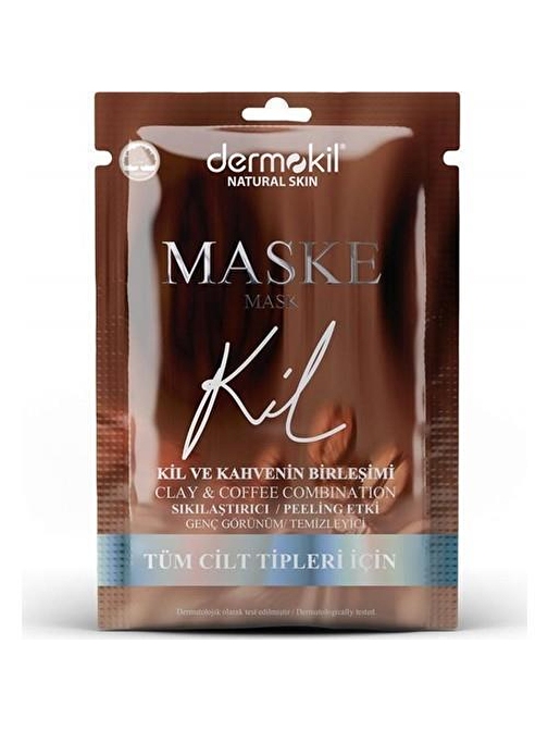 Dermokil Natural Sıkılaştırıcı Genç Görünüm İçin Kahve İçerikli Yüz Maskesi 15 ml