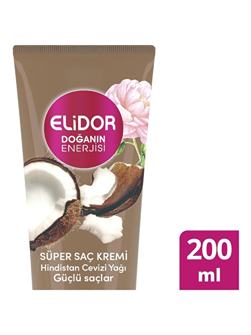 Elidor Süper Saç Kremi Doğanın Enerjisi Hindistan Cevizi Özlü 200 ml