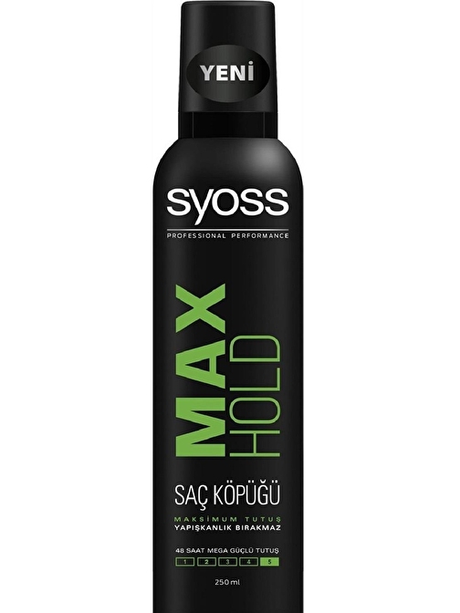 Syoss Max Hold Maksimum Tutuş Saç Köpüğü 250 ml