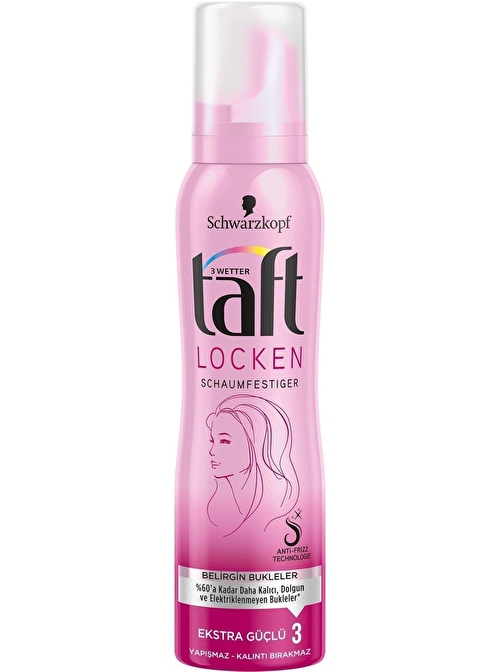 Taft Curl&Flex Belirgin Bukleler Ekstra Güçlü Köpük 150 ml