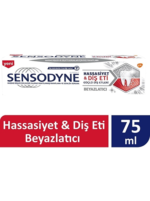 Sensodyne Hassasiyet Diş Eti Beyazlatıcı Diş Macunu 75 ml