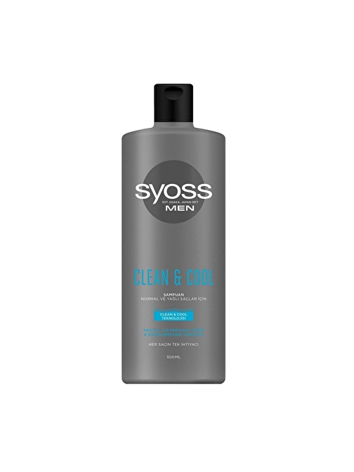 Syoss Clean - Cool Erkek Şampuan 500 ml