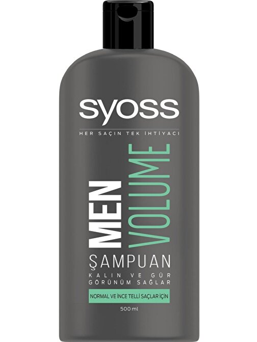 Syoss Men Volume Kalın - Gür Görünümlü Saçlar İçi Şampuan 500 ml