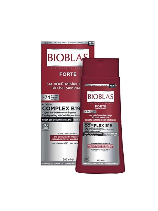 Bioblas Forte Saç Dökülmesine Karşı Şampuan 360 ml