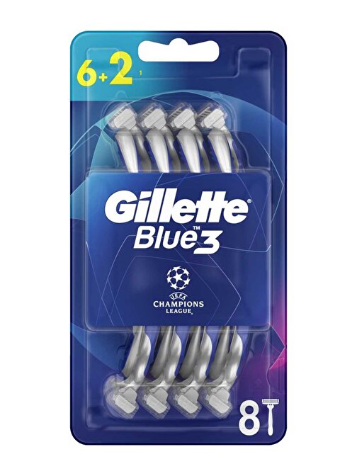 Gillette Blue3 Champıons Kullan At Traş Bıçağı 8 Li