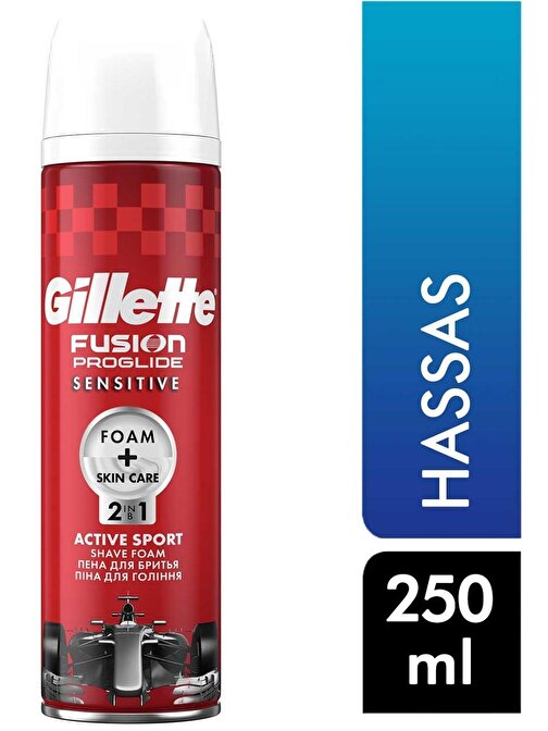 Gillette Fusıon Proglıde Sensitive Hassas Ciltler İçin Tıraş Köpüğü 200 ml