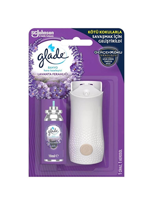 Glade Banyo Hava Tazeleyici Lavanta Ferahlığı Mini Spreyli Cihaz