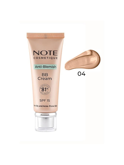 Note Bb Cream Anti Blemish No 04 Medıum Beıge