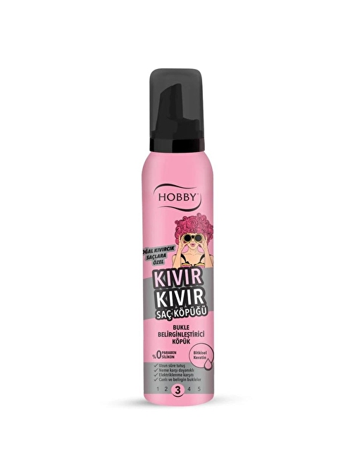 Hobby Kıvır Kıvır Bukle Belirginleştirici Saç Köpüğü 150 ml