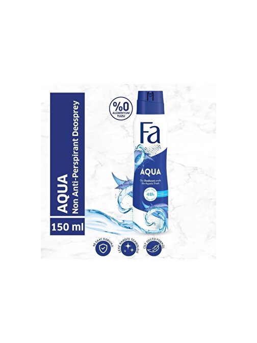 Fa Aqua Kadın Sprey Deodorant 150 Ml Yeni Ambalaj