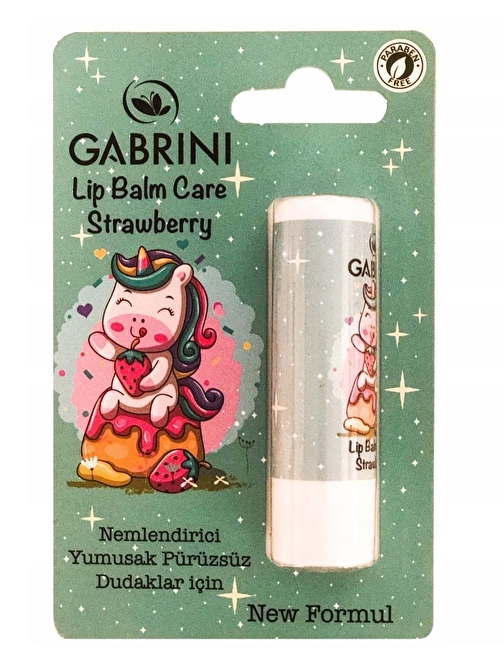 Gabrini Çilek Aromalı Nemlendirici Stick Dudak Bakımı