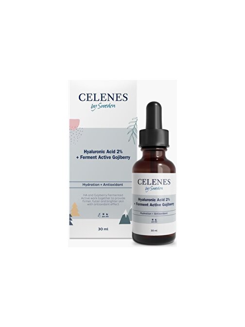 Celenes Tüm Cilt Tipleri İçin Hyaluronic Acid + Ferment Active Gojiberry Yüz Serumu 30 ml