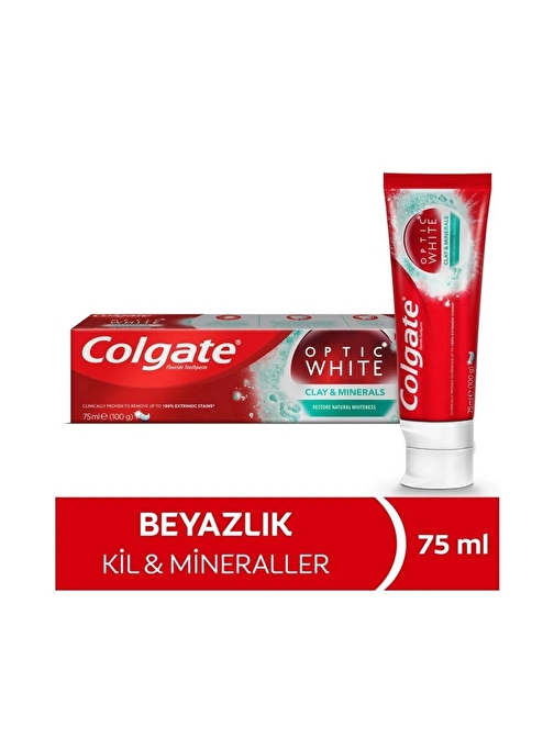 Colgate Optik Beyaz Clay Minerals Diş Macunu 75 ml