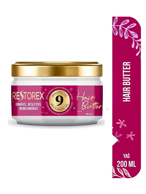 Restorex Hair Butter 9 Besleyici Yağlı Saç Bakım Kürü 250 ml