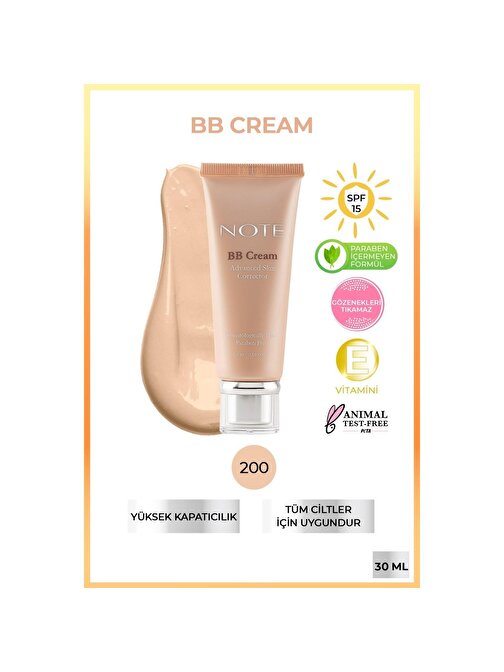 Note Bb Cream Advanced Skin Corrector No 200
