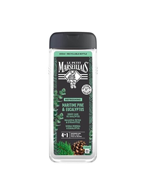 Le Petit Marseillais For Men Deniz Çamı Ve Okaliptus Duş Jeli 400 ml