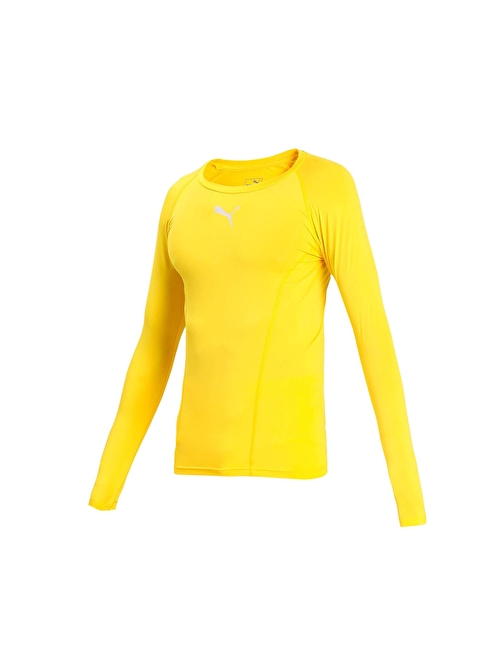 Puma Liga Baselayer Tee Ls Erkek Futbol Antrenman Tişörtü 65592006 Sarı Sarı M