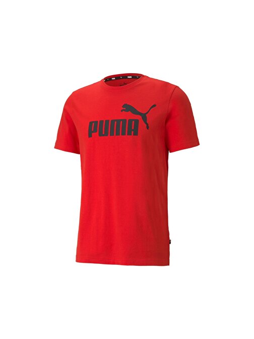 Puma Ess Logo Tee Erkek Günlük Tişört 58666611 Kırmızı 3Xl