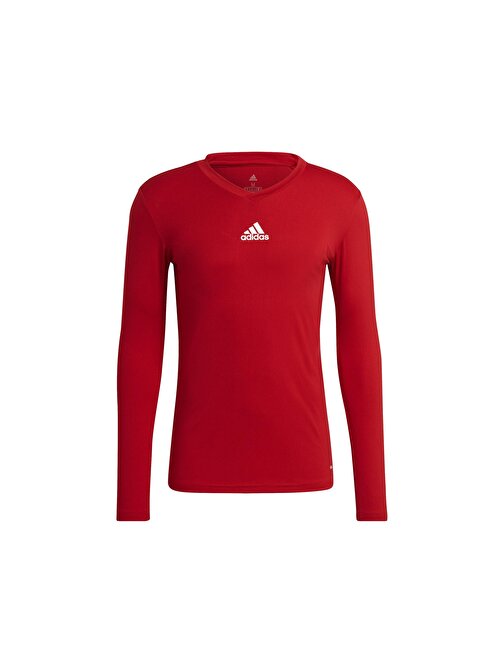 Adidas Team Base Tee Erkek Futbol Uzın Kollu Antrenman Tişörtü Gn5674 Kırmızı 2Xl