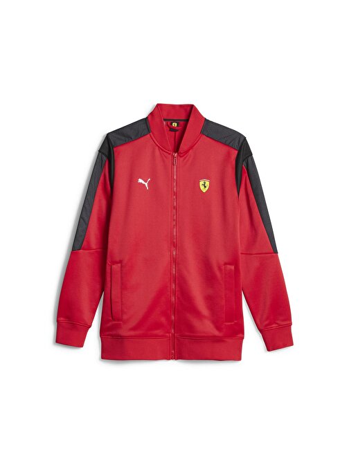 Puma Ferrari Race Mt7 Track Jacket Erkek Günlük Ceket 62093602 Kırmızı