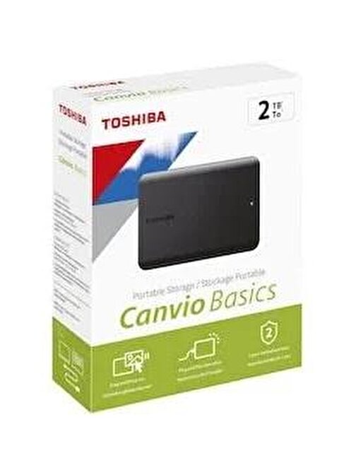 Toshiba Canvio Basics 2 TB 2.5 inç USB 3.2 USB Taşınabilir Harddisk