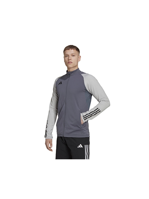 adidas Tiro23 C Tr Jkt Erkek Futbol Antrenman Ceketi HP1908 Gri