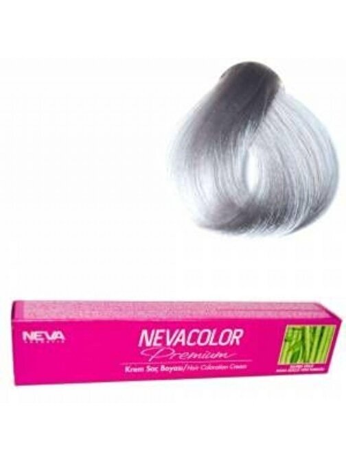 Neva Color Tüp Saç Boyası Gri Füme X 4 Adet + Sıvı Oksidan 4 Adet