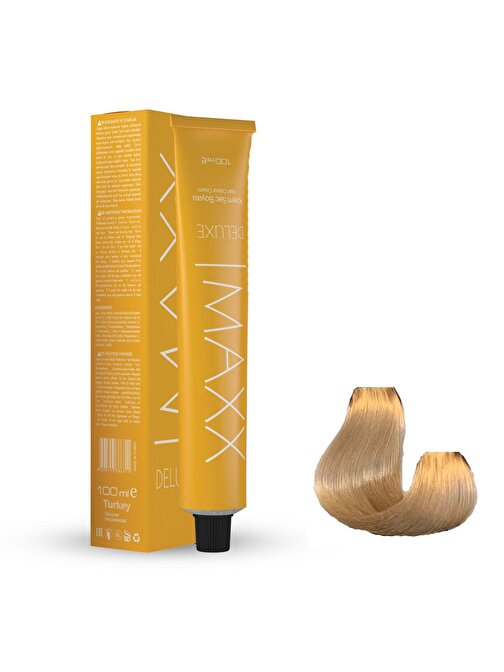 Maxx Deluxe Tüp Saç Boyası 10.0 Açık Sarı 60 ml X 4 Adet + Sıvı Oksidan 4 Adet