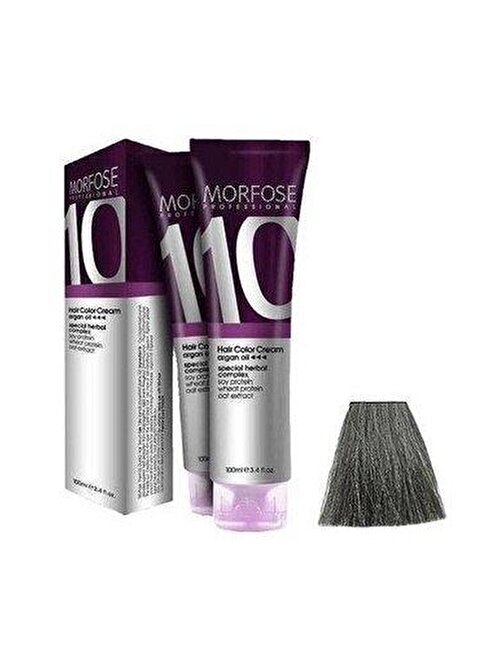 Morfose Tüp Saç Boyası Gri 100 ml X 3 Adet + Sıvı Oksidan 3 Adet