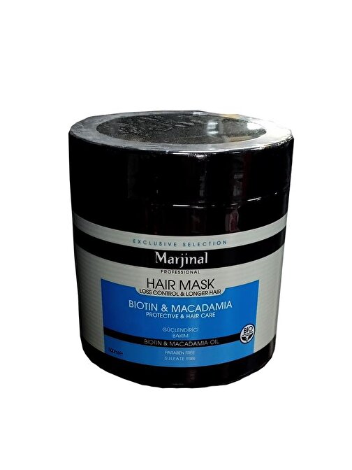 Marjinal Macadamia Biotin İçeren Saç Maskesi 500 ml x 2 Adet