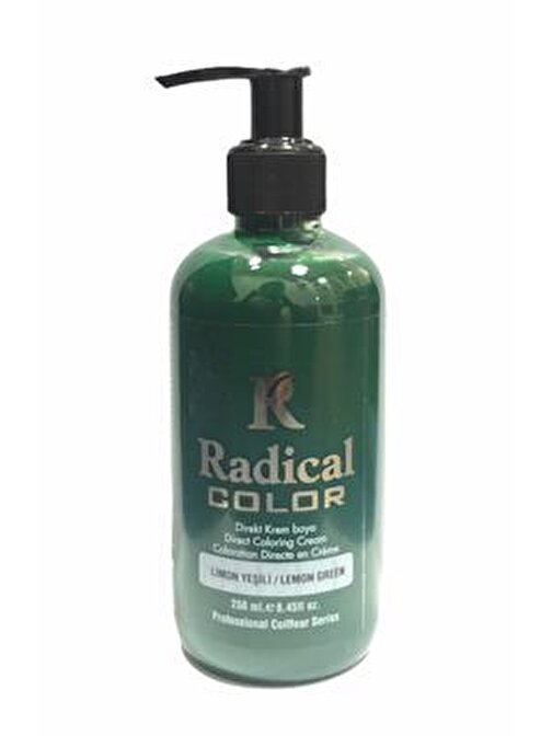 Radical Color Su Bazlı Saç Boyası 250 Ml Limon Yeşili X 2 Adet