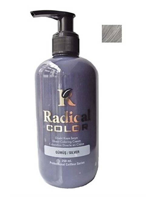 Radical Color Su Bazlı Saç Boyası 250 Ml Gumus X 2 Adet